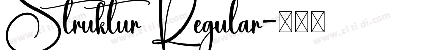 Struktur Regular字体转换